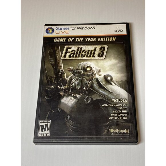 Fallout 3: Game of the Year Edition (PC, 2009) Complete in Box 2 Disc PC Version - Picture 1 of 7